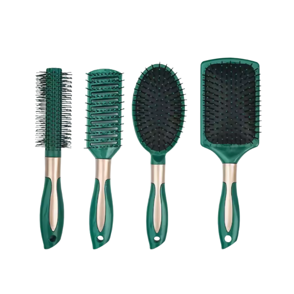 Full Set of Green Styling Brushes – Complete Haircare Essentials